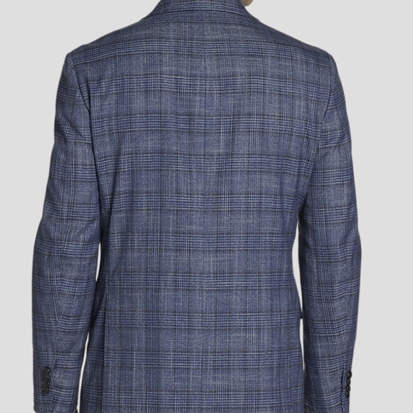 Tommy Hilfiger NWT THFLEX Modern Fit Brown Plaid Sport Coat - Size 44L - Picture 15 of 16